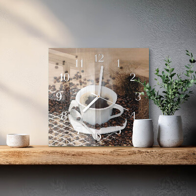 Orologio quadrato Tazza di caffè