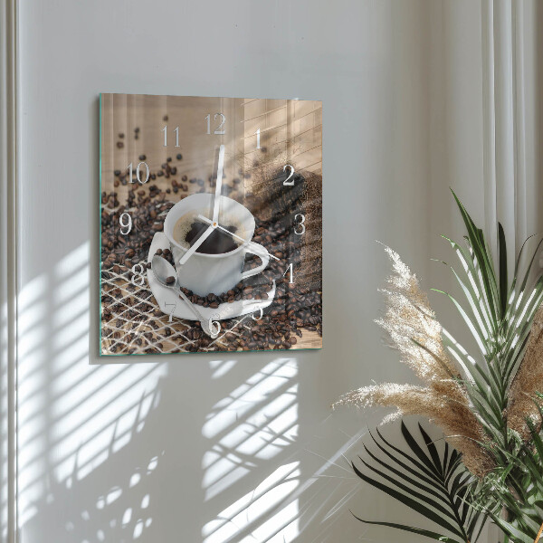 Orologio quadrato Tazza di caffè