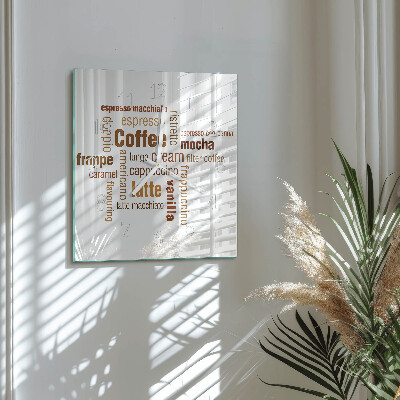 Orologio quadrato Caffè