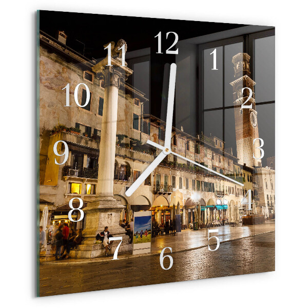 Orologio quadrato Serata in città