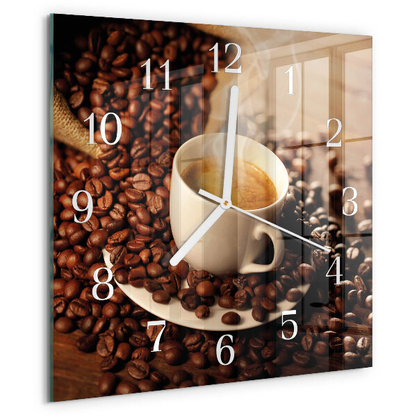 Orologio quadrato Tazza di caffè