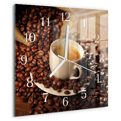 Orologio quadrato Tazza di caffè