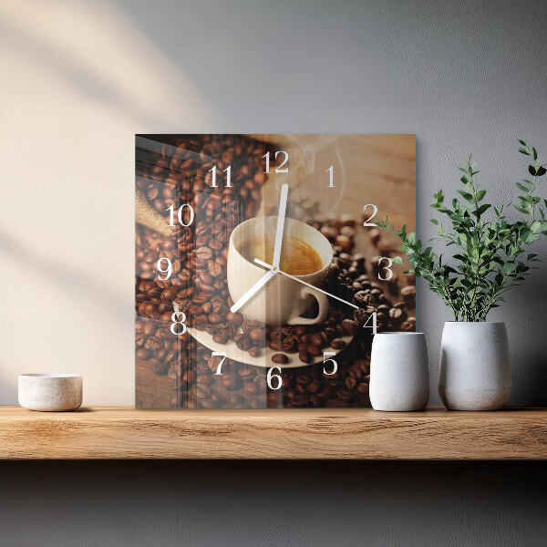Orologio quadrato Tazza di caffè