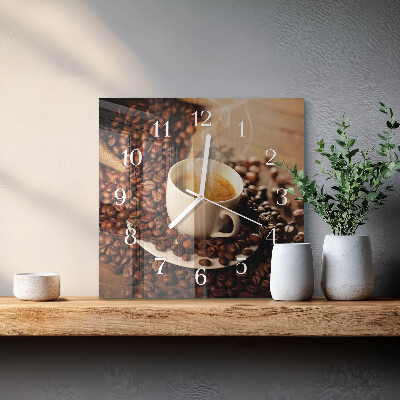 Orologio quadrato Tazza di caffè