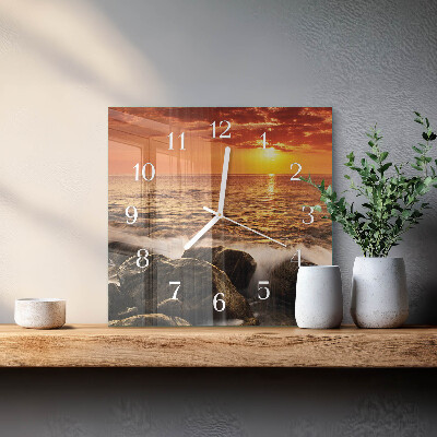 Orologio quadrato Tramonto