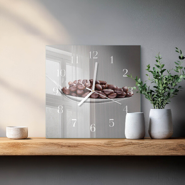 Orologio quadrato Un cucchiaio di caffè