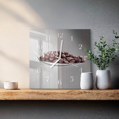 Orologio quadrato Un cucchiaio di caffè