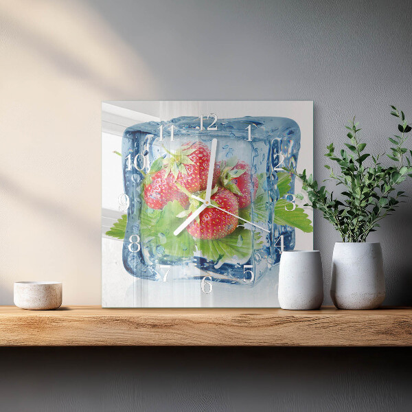 Orologio quadrato Gelato alla fragola