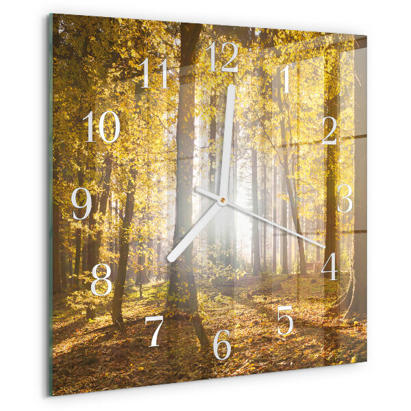 Orologio quadrato Autunno nella foresta
