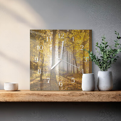 Orologio quadrato Autunno nella foresta