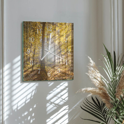 Orologio quadrato Autunno nella foresta