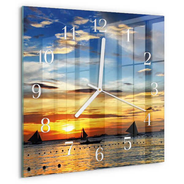 Orologio quadrato Tramonto