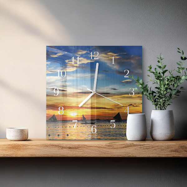 Orologio quadrato Tramonto