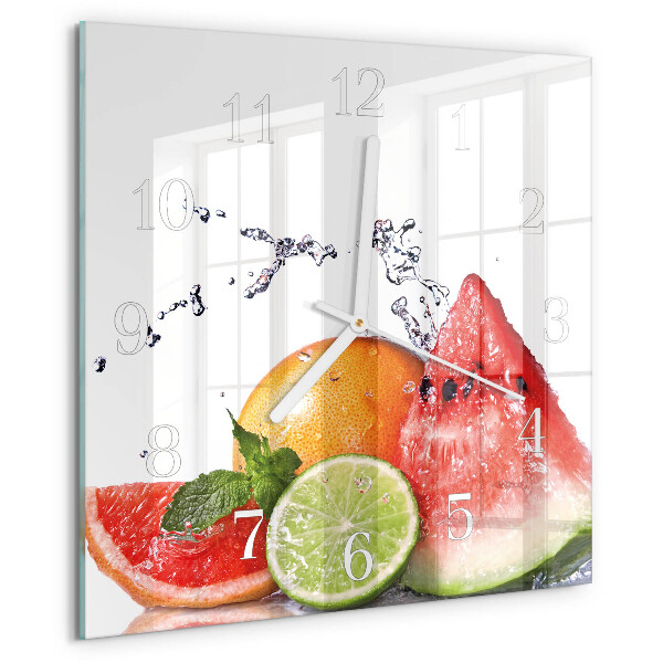 Orologio quadrato Frutta