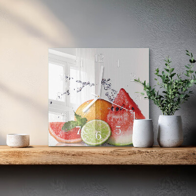 Orologio quadrato Frutta