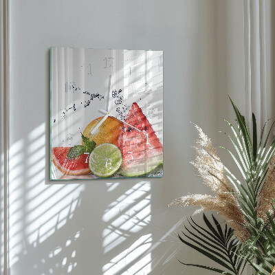 Orologio quadrato Frutta