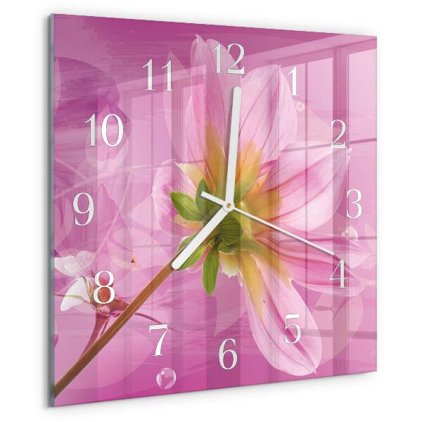 Orologio quadrato Fiore