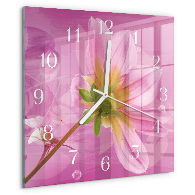 Orologio quadrato Fiore