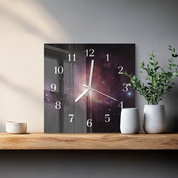 Orologio quadrato Spazio