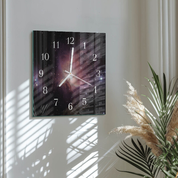 Orologio quadrato Spazio