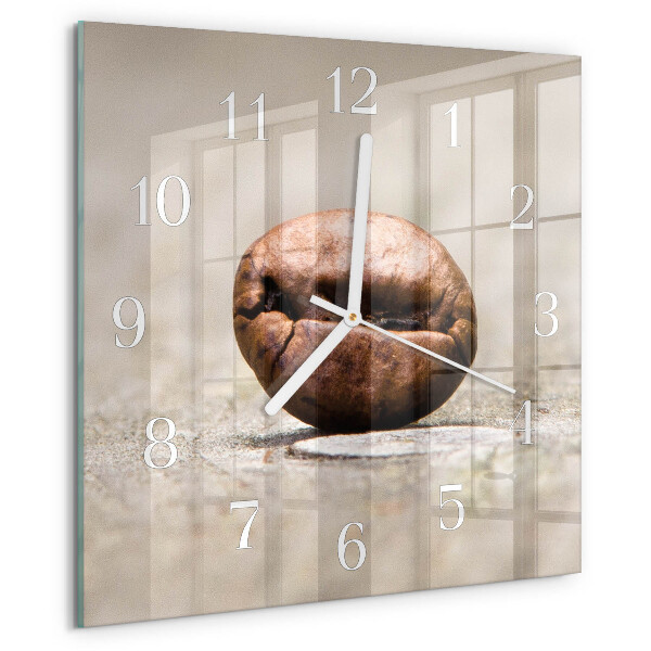 Orologio quadrato Chicco di caffè