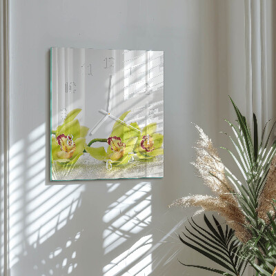 Orologio quadrato Orchidea
