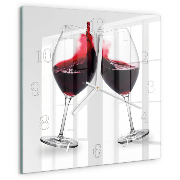 Orologio quadrato Vino