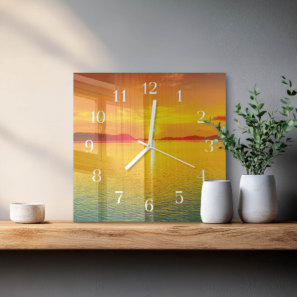 Orologio quadrato Tramonto