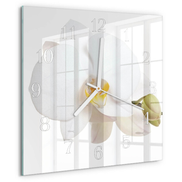 Orologio quadrato Orchidea
