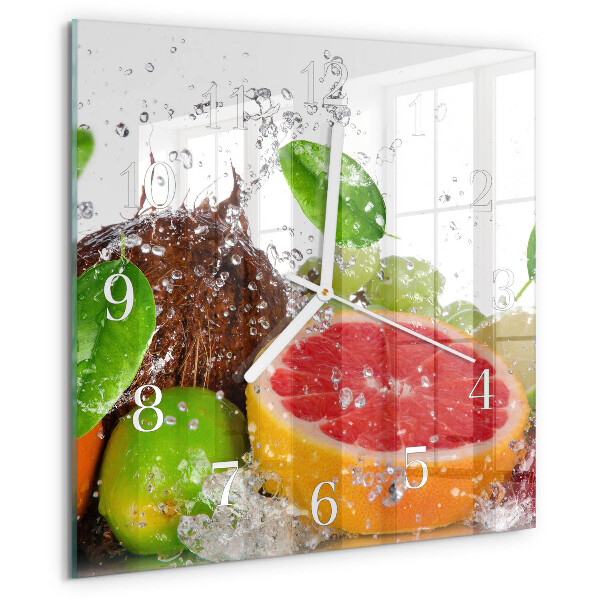 Orologio quadrato Frutta