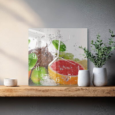 Orologio quadrato Frutta