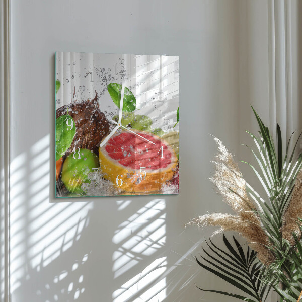 Orologio quadrato Frutta