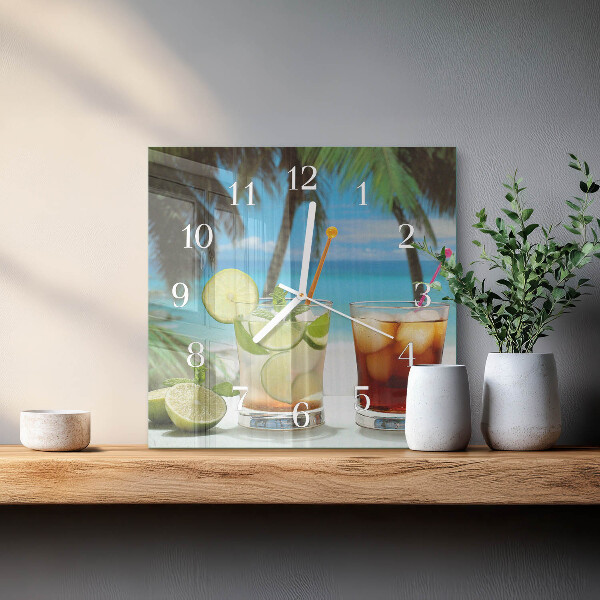 Orologio quadrato Cocktail
