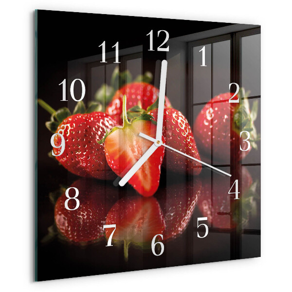 Orologio quadrato Fragole