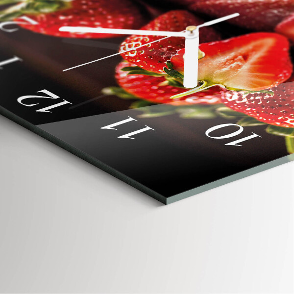 Orologio quadrato Fragole