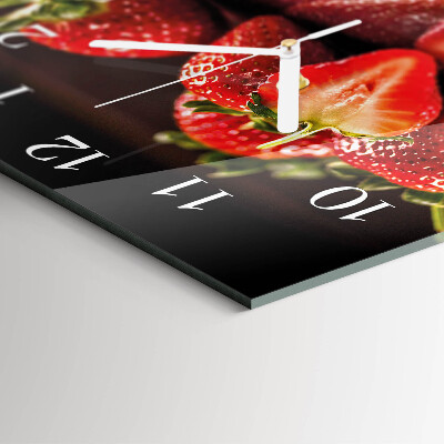 Orologio quadrato Fragole