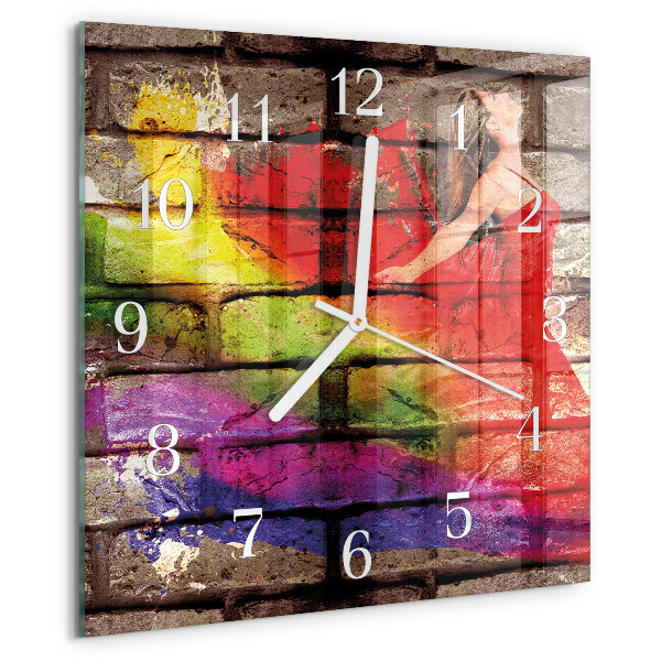 Orologio quadrato Mattone