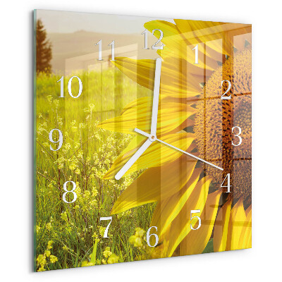 Orologio quadrato Girasole