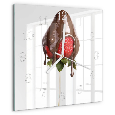 Orologio quadrato Cioccolato