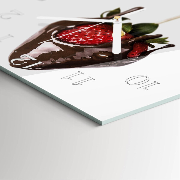Orologio quadrato Cioccolato