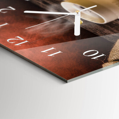 Orologio quadrato Caffè