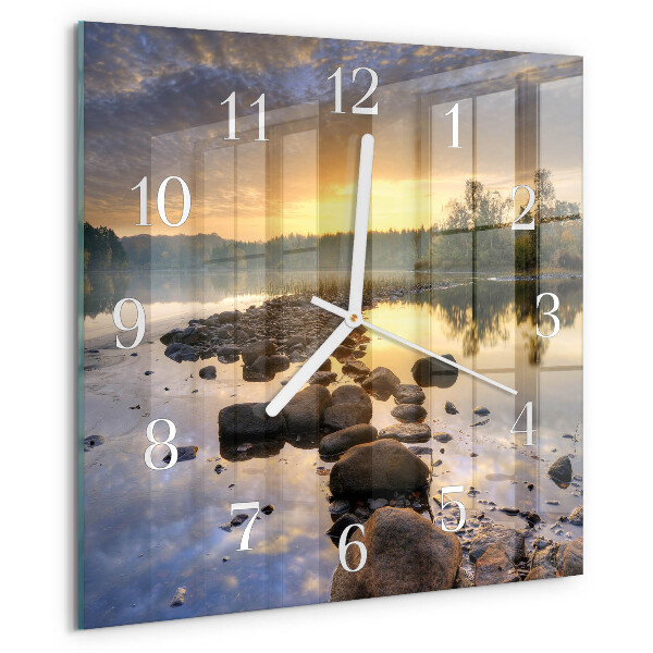 Orologio quadrato Lago Natura