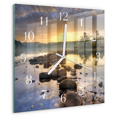Orologio quadrato Lago Natura