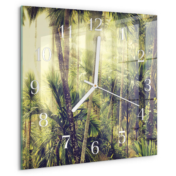 Orologio quadrato Palme