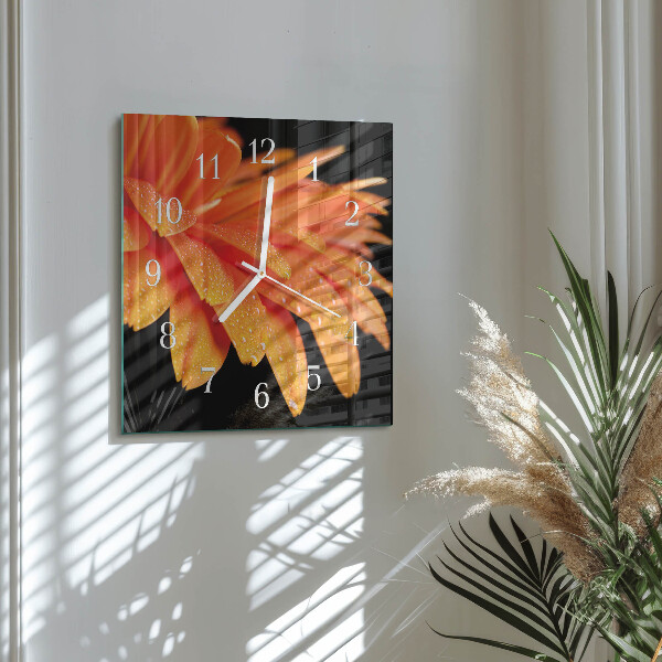 Orologio quadrato Gerbera