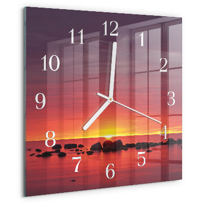 Orologio quadrato Tramonto