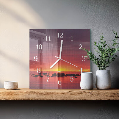 Orologio quadrato Tramonto
