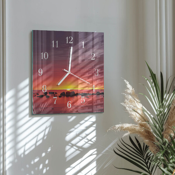 Orologio quadrato Tramonto