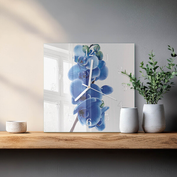 Orologio quadrato Orchidea
