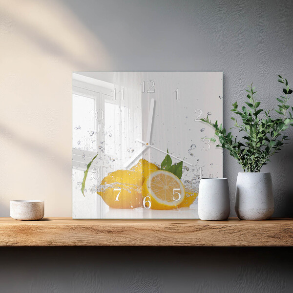Orologio quadrato limoni